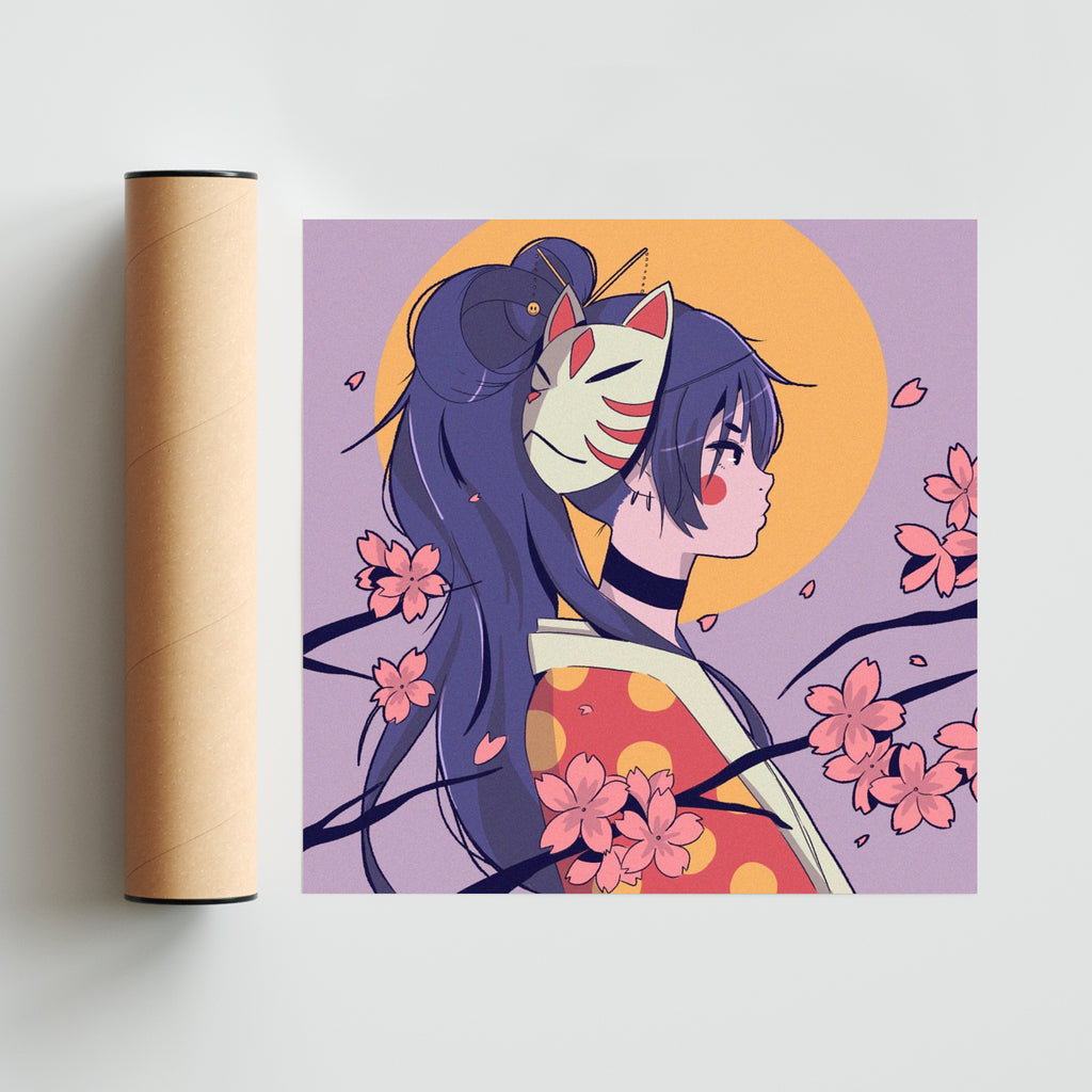 Kitsune - Cuadrado solo print