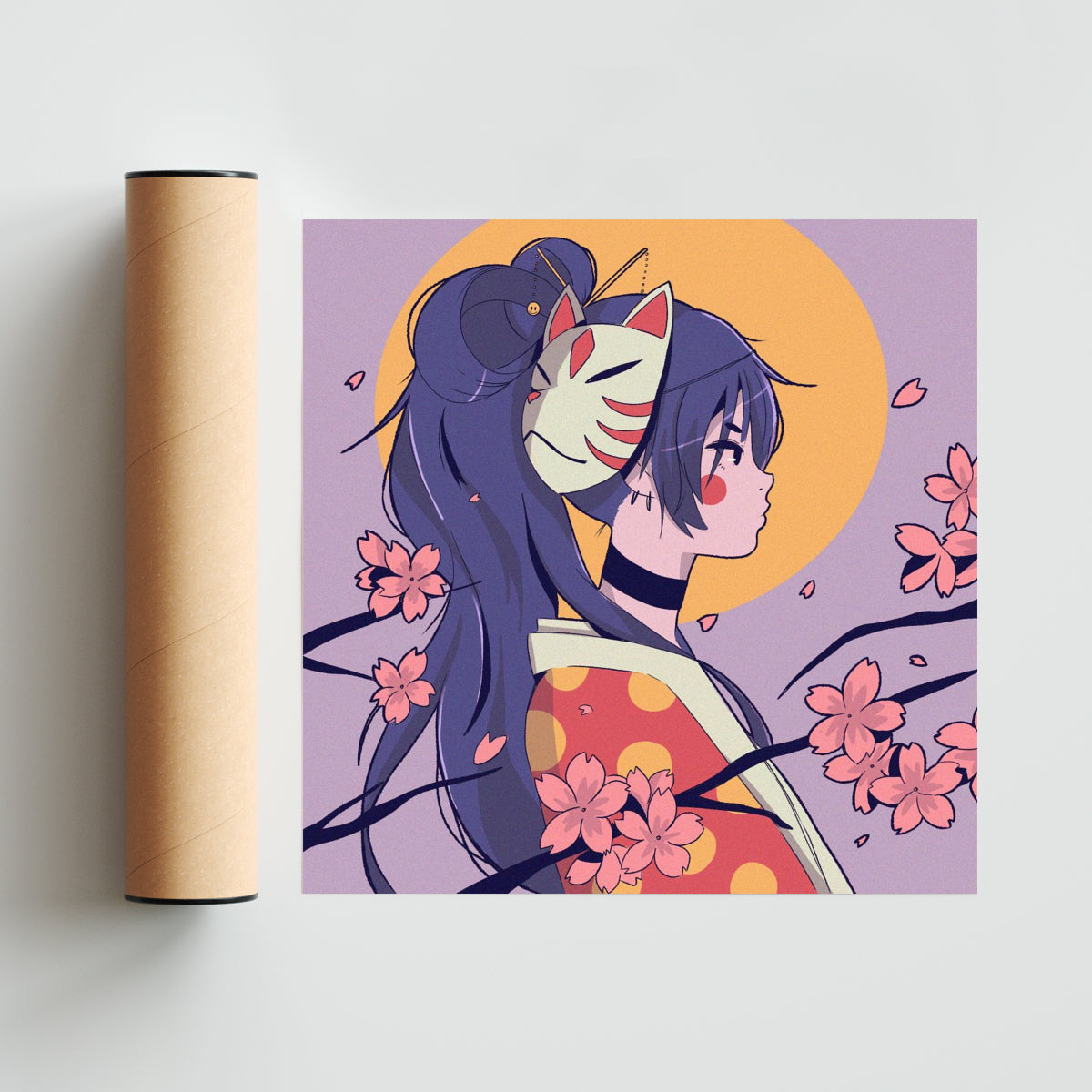 Kitsune - Cuadrado solo print