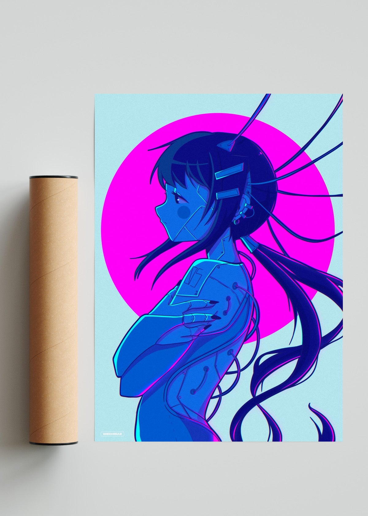 Cyborg - Retrato solo print