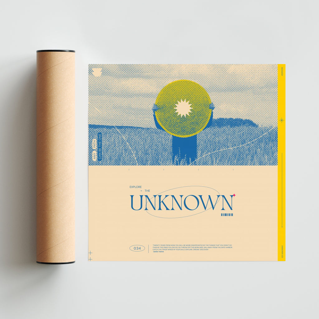 Explore the unknown - Cuadrado solo print