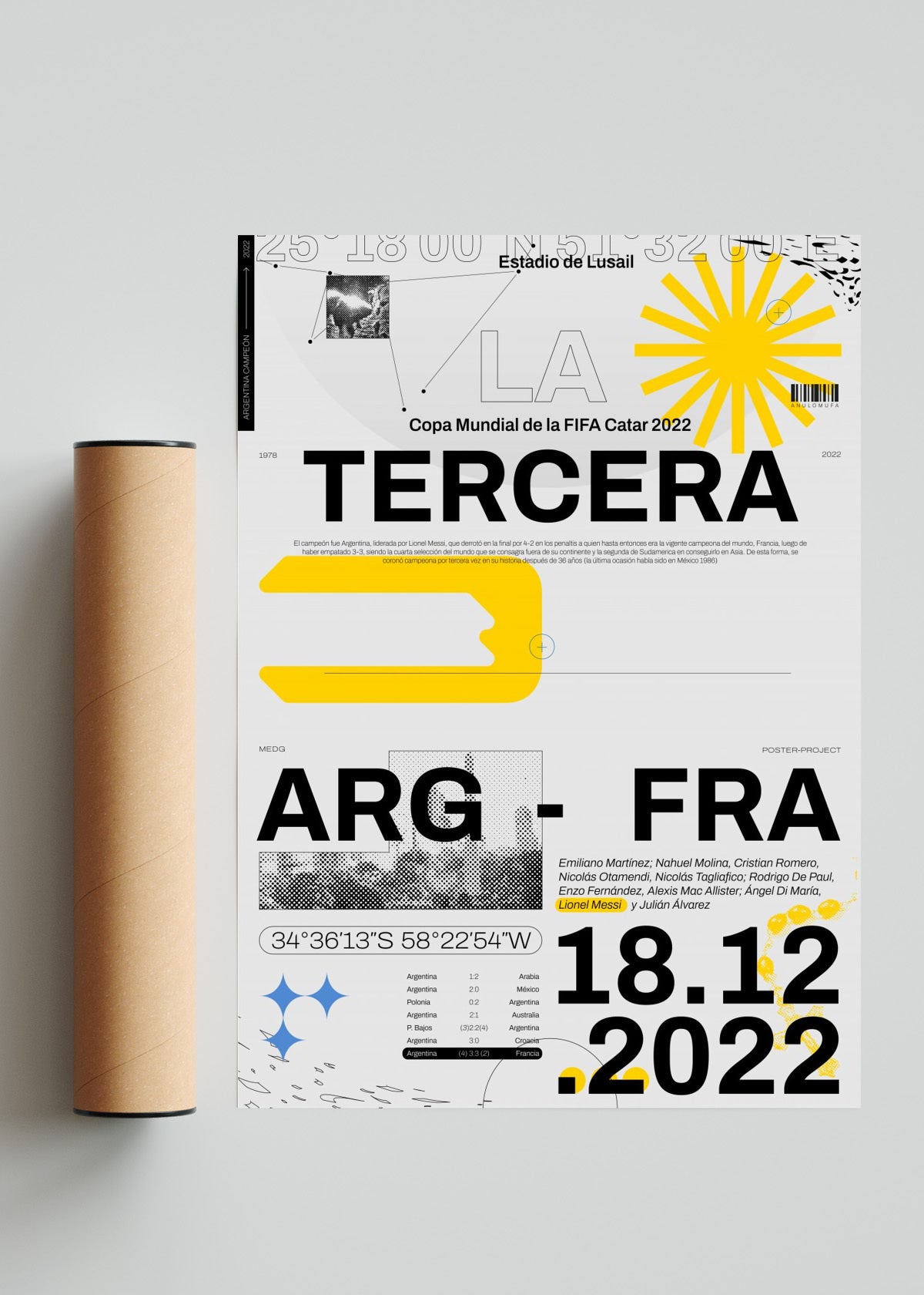 La tercera - Retrato solo print