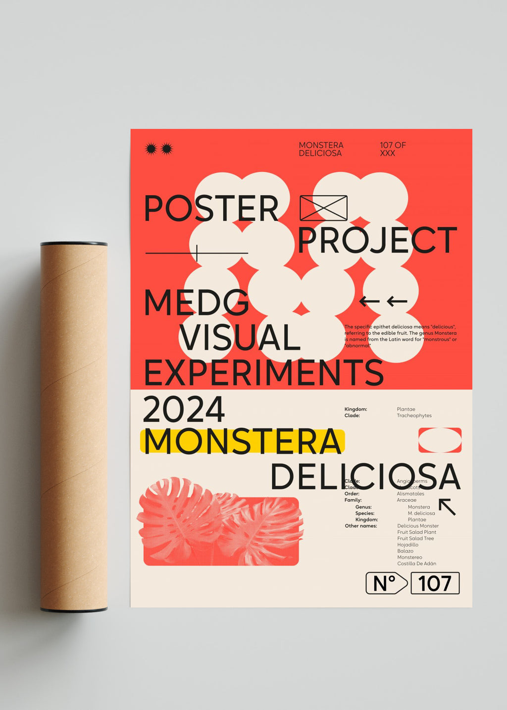 Monstera Deliciosa - Retrato solo print