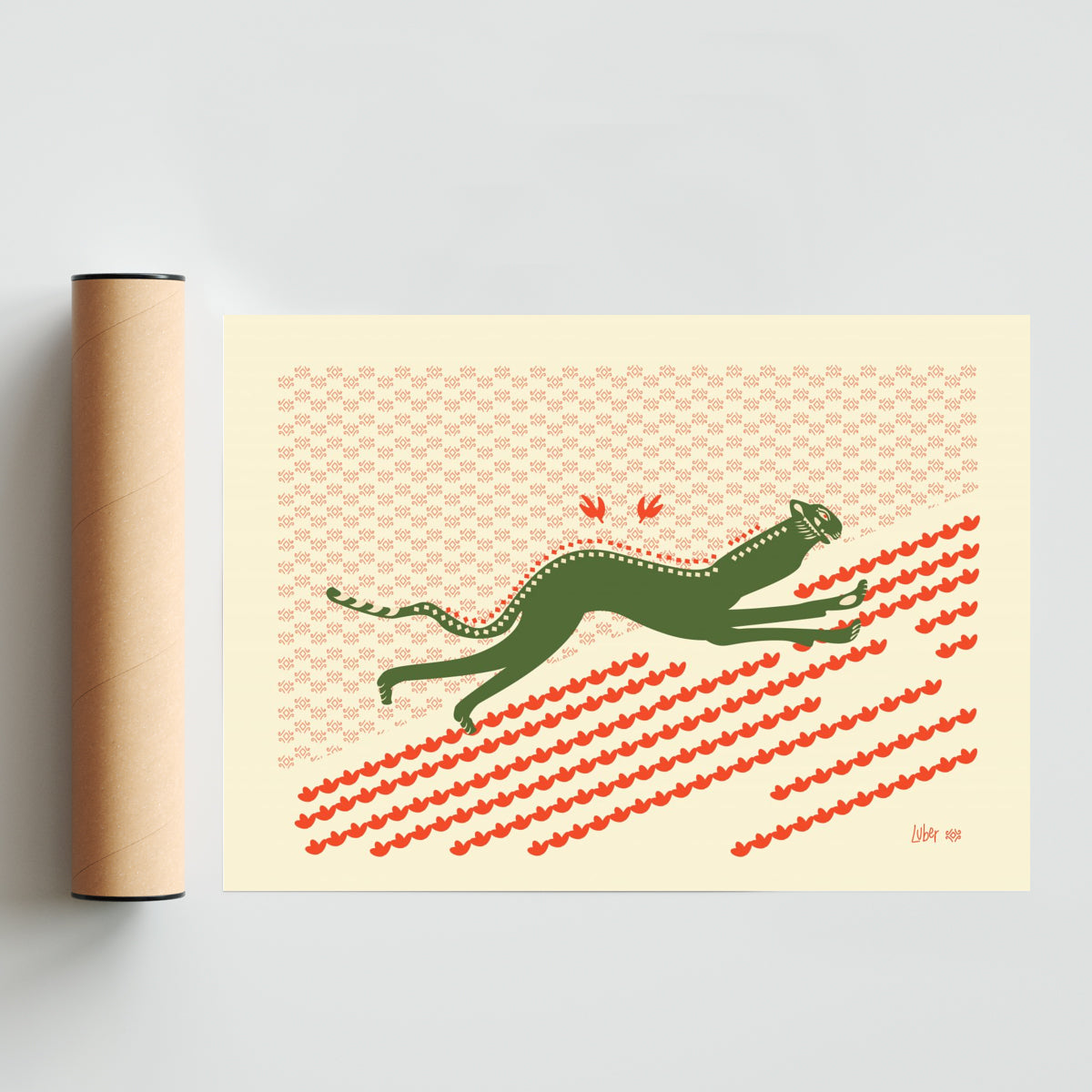 Corriendo but green - Paisaje Solo print