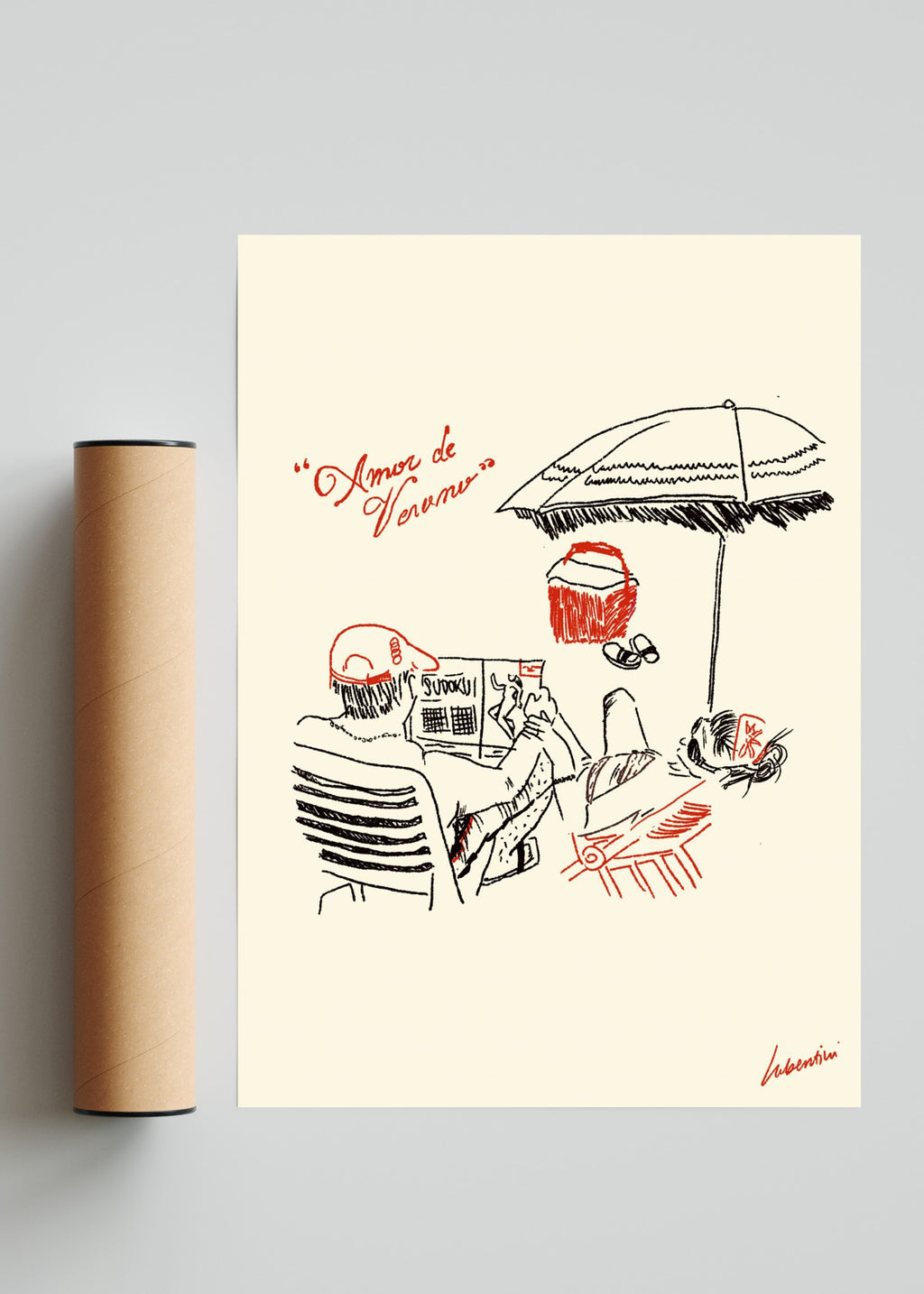 Amor de Verano - Retrato solo print