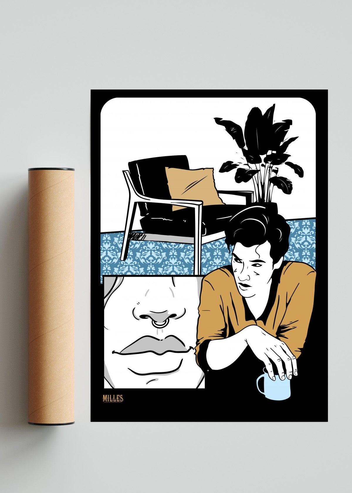 En la misma habitación - Retrato solo print