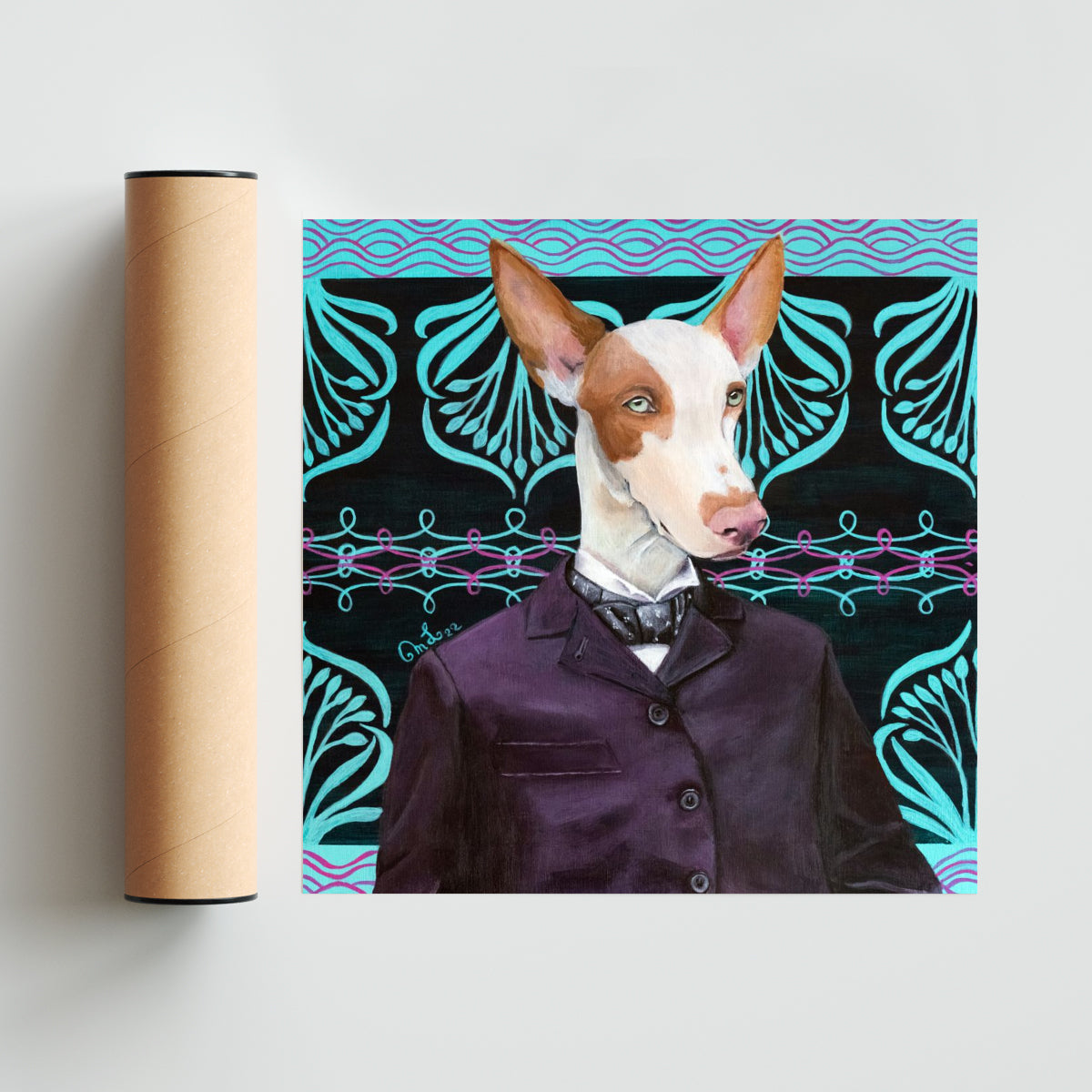 Portrait of a gentleman - Cuadrado solo print