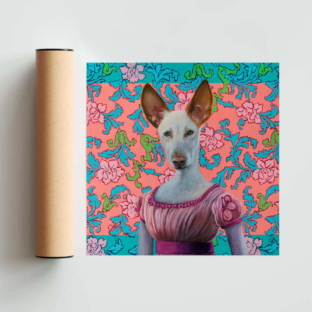 Portrait of a princess - Cuadrado solo print