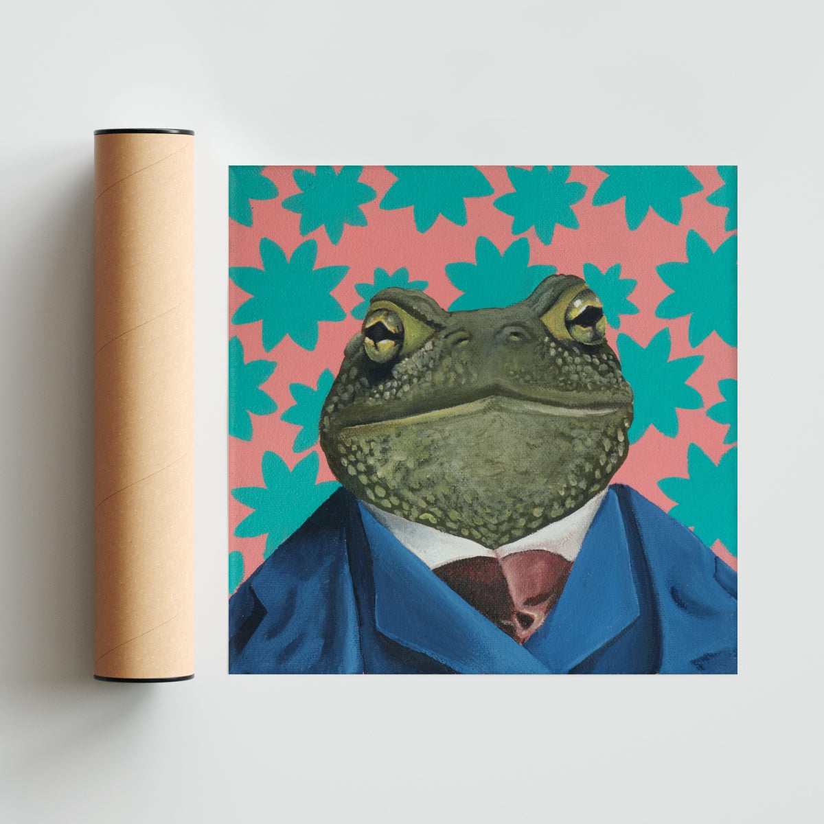 Mr. Ropucha (el sr. Sapo) - Cuadrado solo print