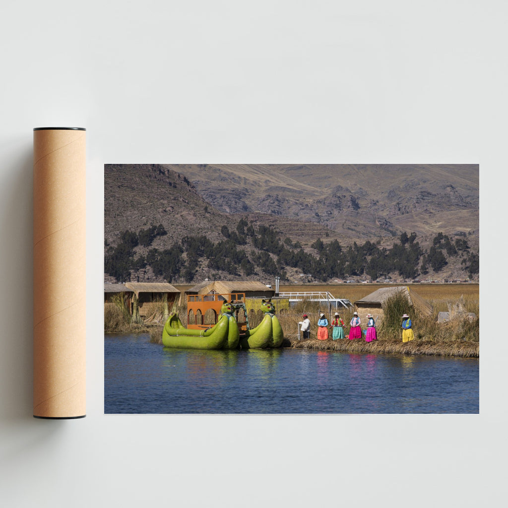 Los Uros y sus islas flotantes - FotoH solo print