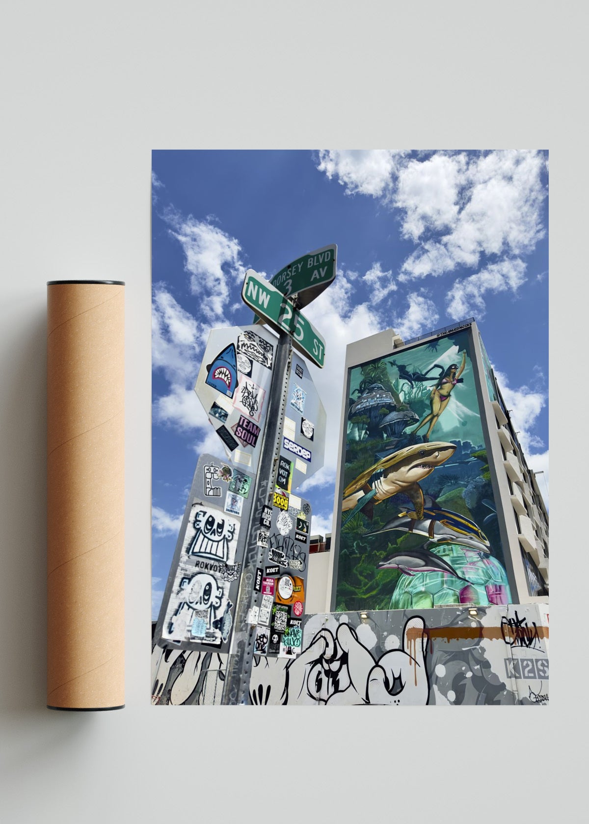 Wynwood wall - Retrato solo print