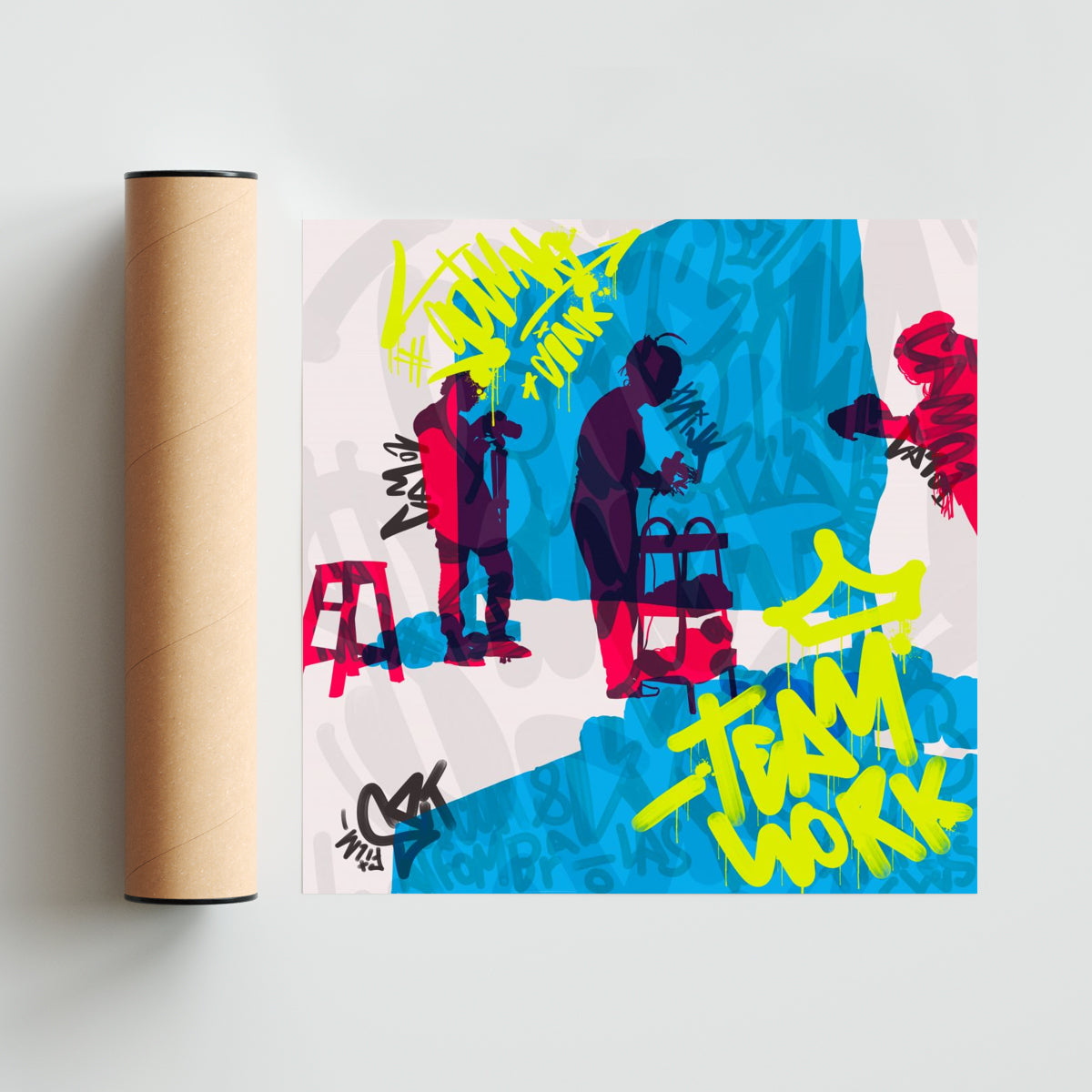 Team Work - Cuadrado solo print