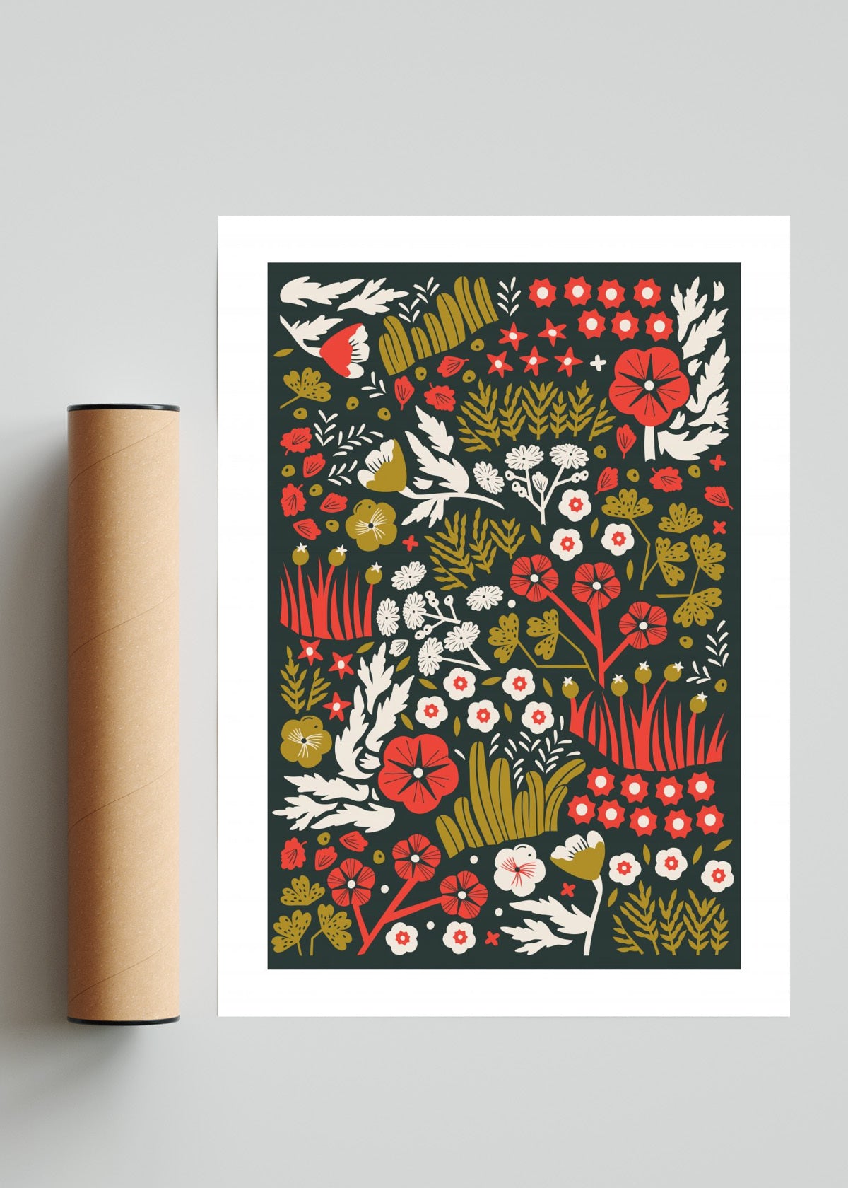 Prado - Oro Rojo y Negro - Retrato solo print
