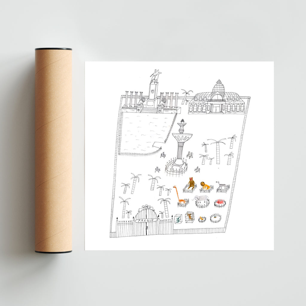 El parque - Cuadrado solo print