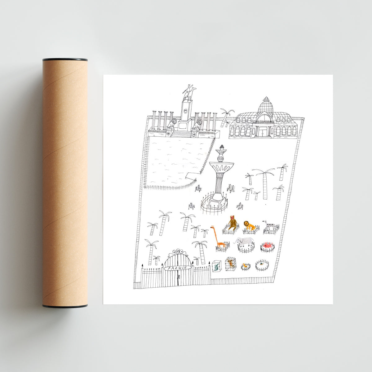 El parque - Cuadrado solo print