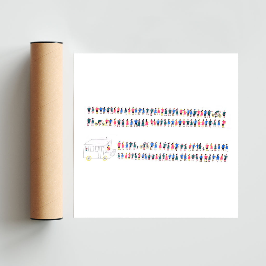El viaje - Cuadrado solo print