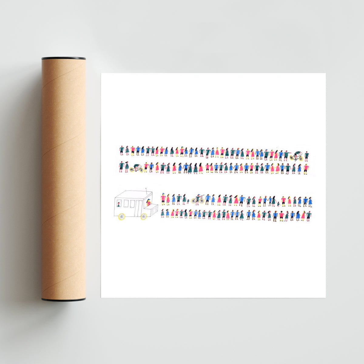 El viaje - Cuadrado solo print