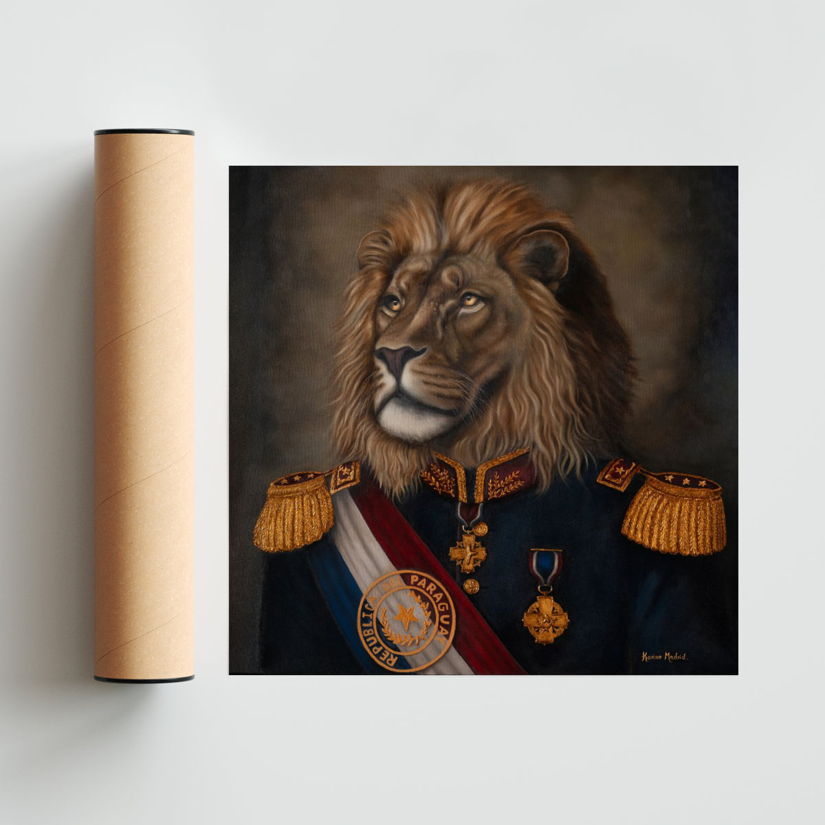El Gran Mariscal - Cuadrado solo print