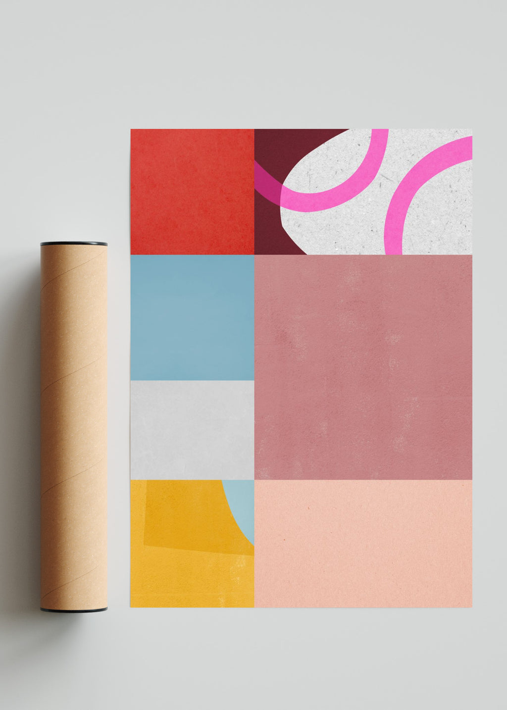Collage abstracto 3 - Retrato solo print