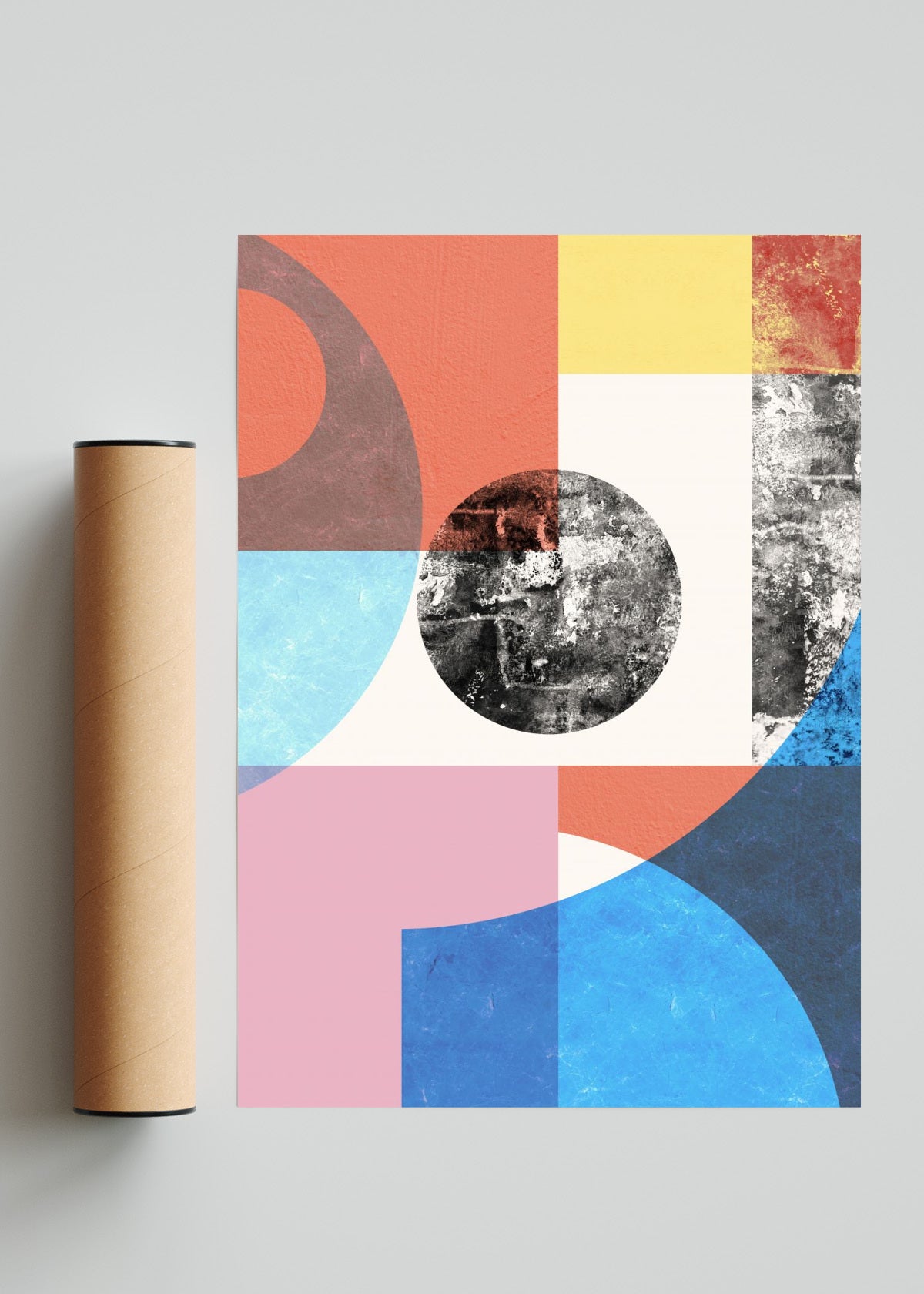 Collage abstracto 6 - Retrato solo print