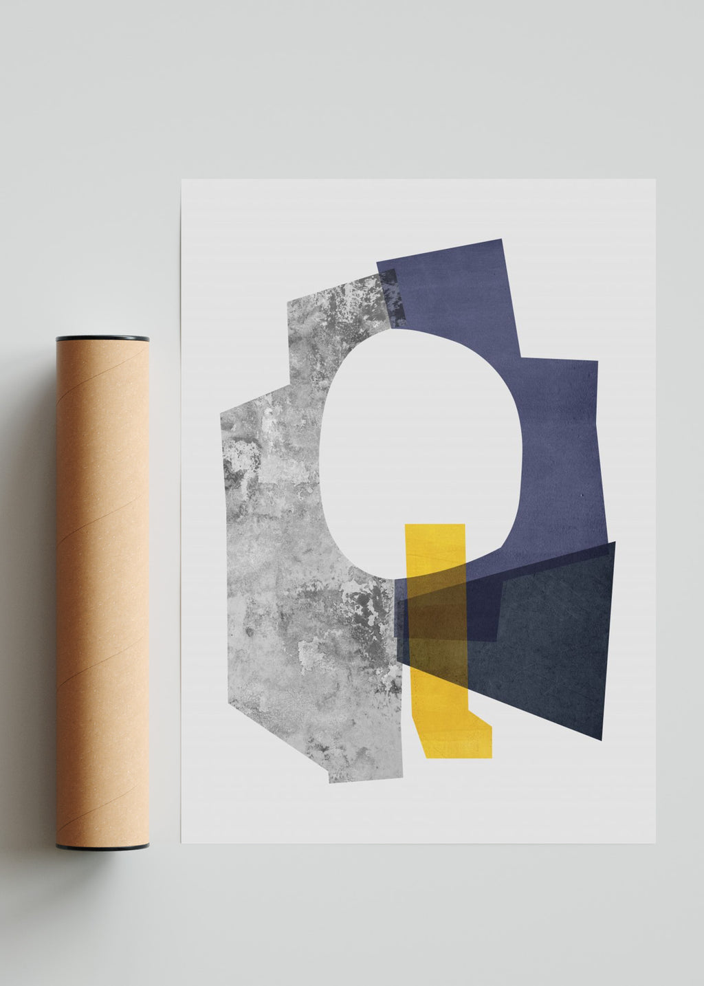 Collage abstracto 8 - Retrato solo print