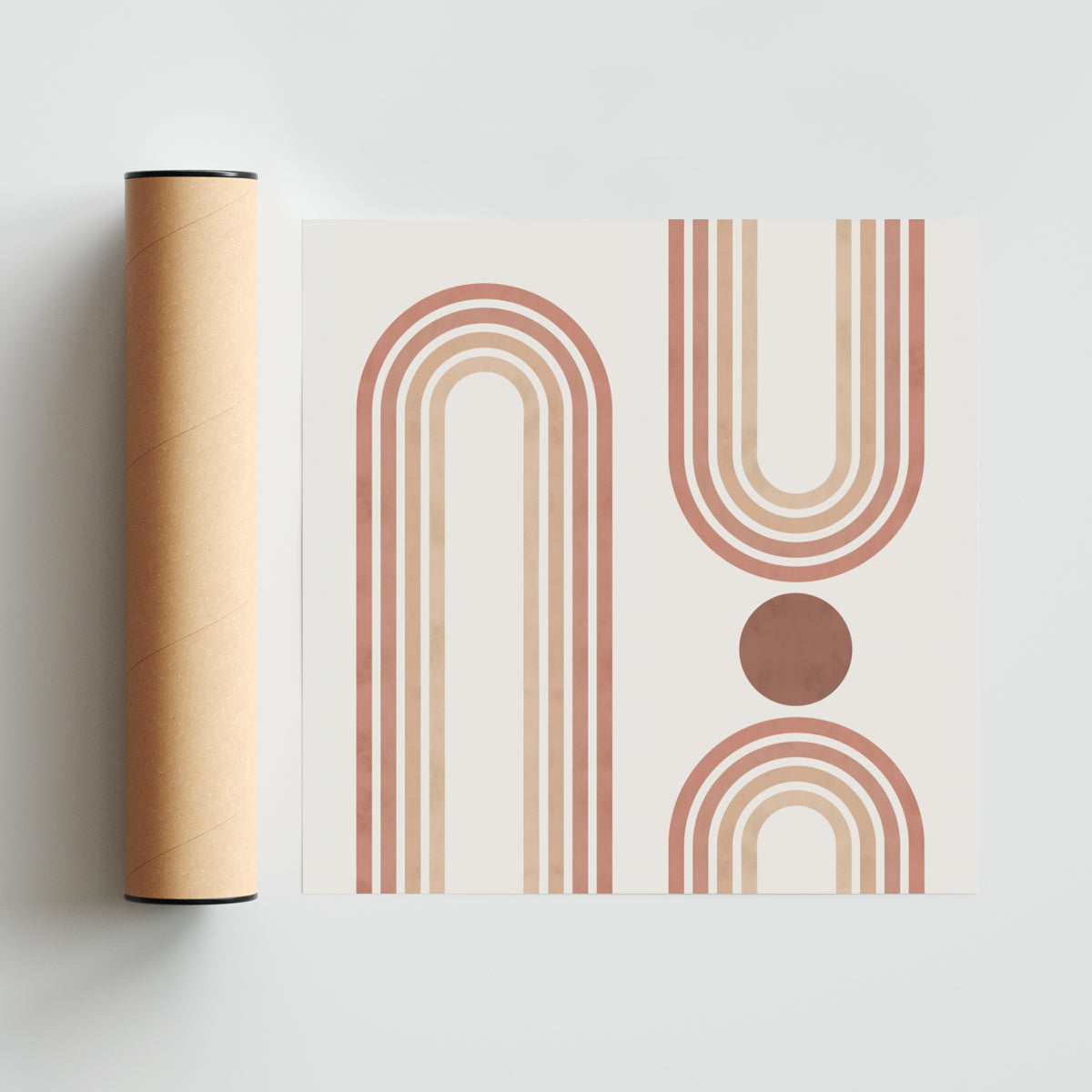 Líneas y círculos 16 - Cuadrado solo print