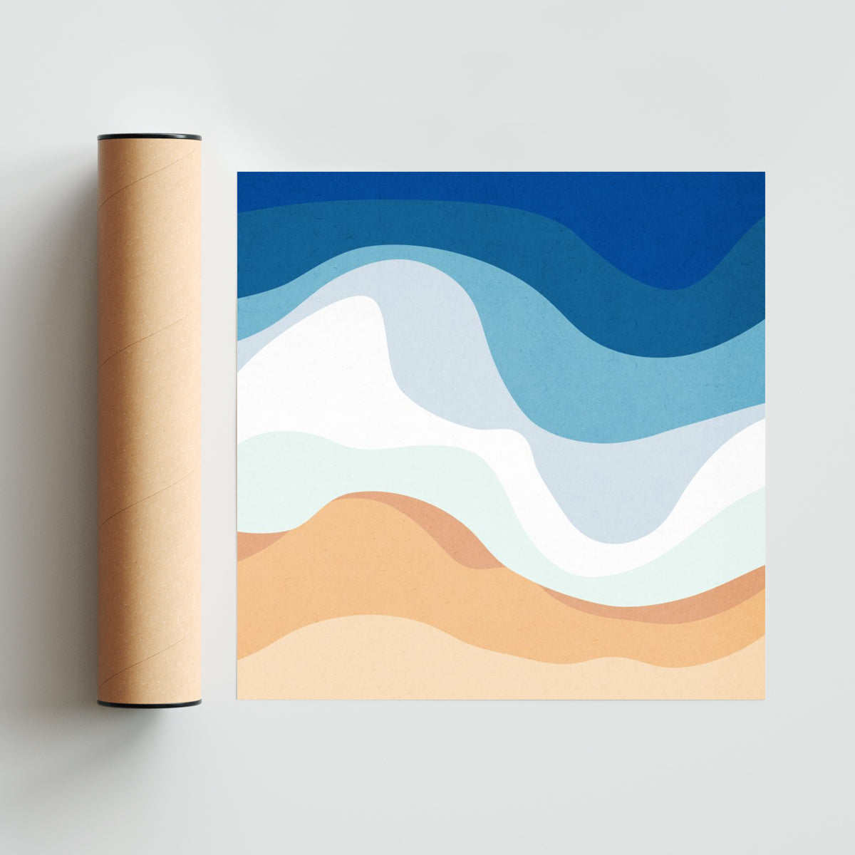 Playa 7 - Cuadrado solo print