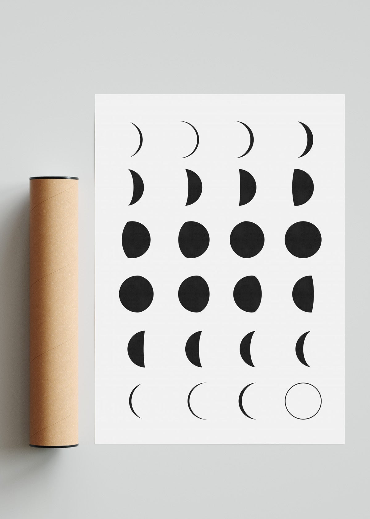 Fases de la luna 5 - Retrato solo print