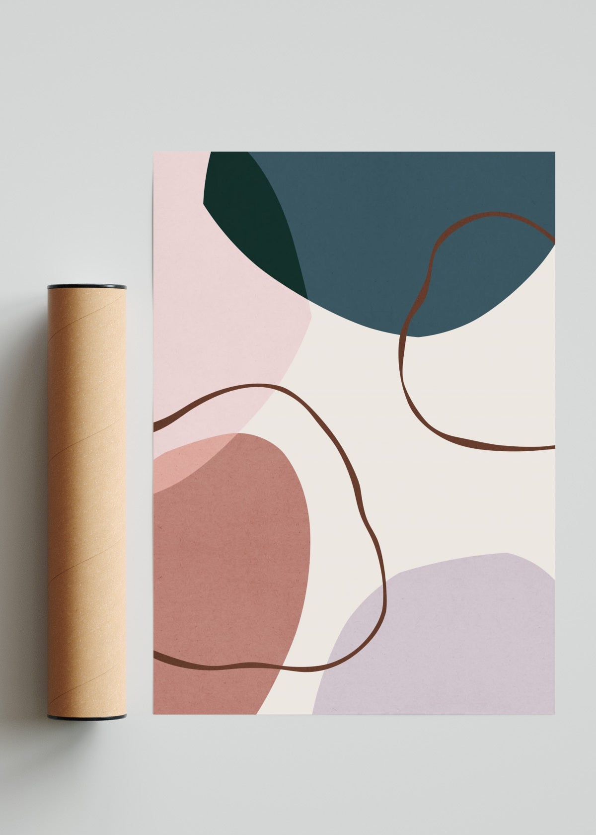 Bohemio abstracto 3 - Retrato solo print