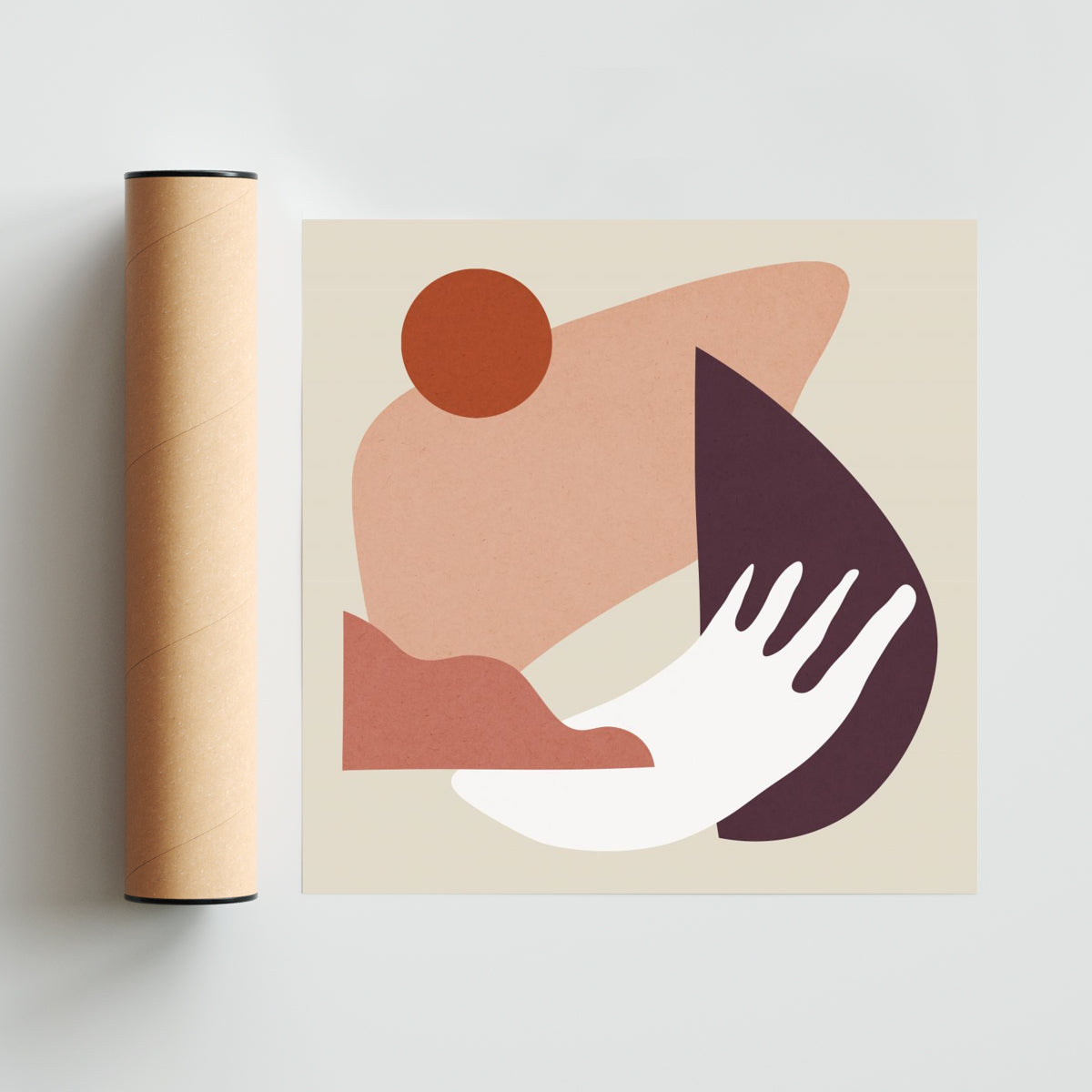 Formas organicas 3 - Cuadrado solo print