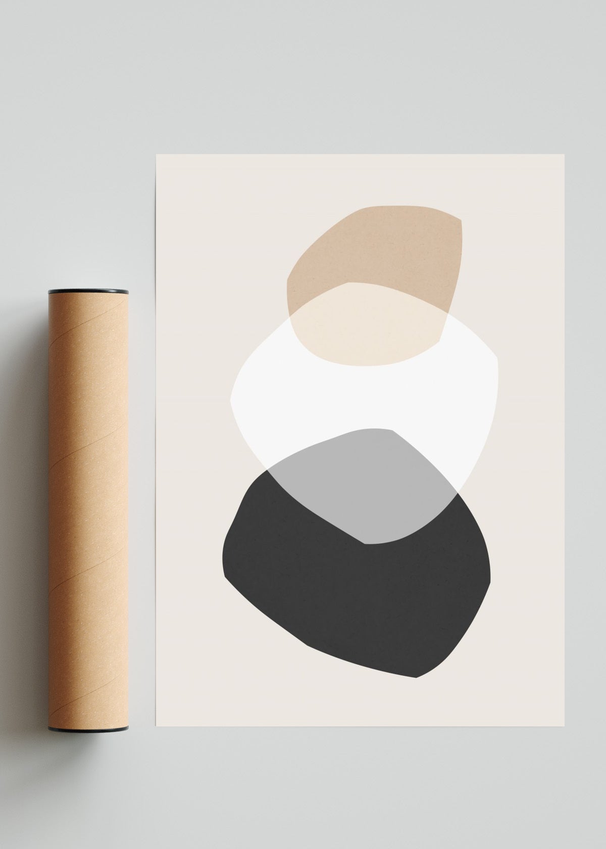 Bohemio abstracto 8 - Retrato solo print