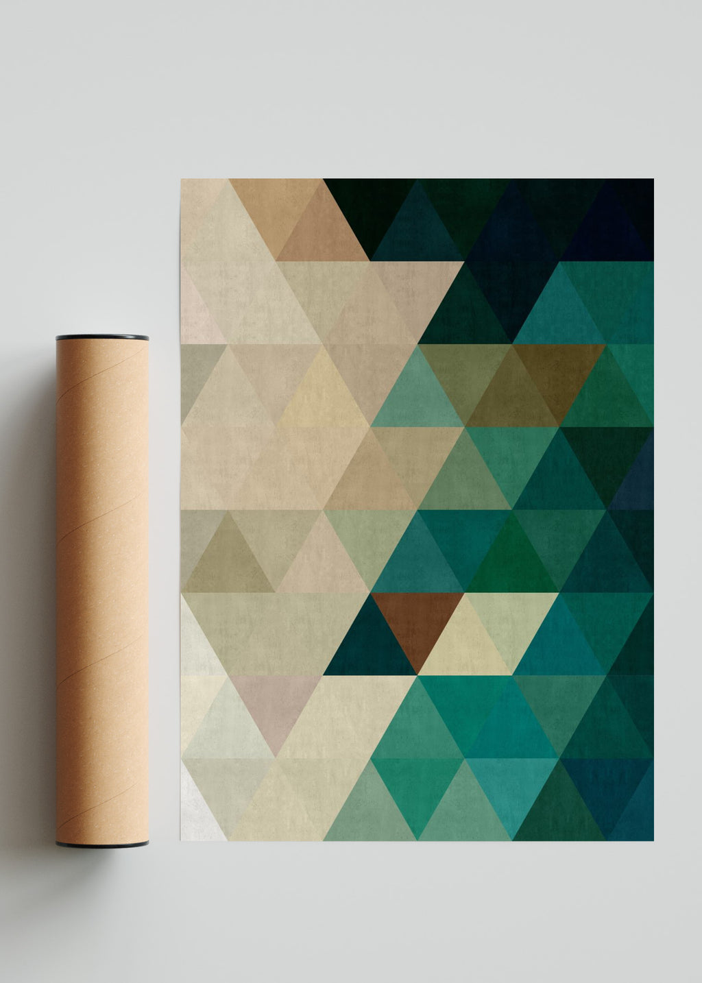 Armonía de triángulos 3 - Retrato solo print