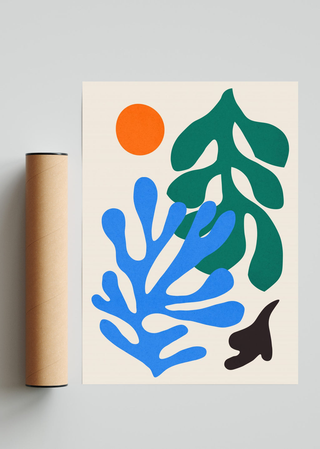 Flores matisse 3 - Retrato solo print