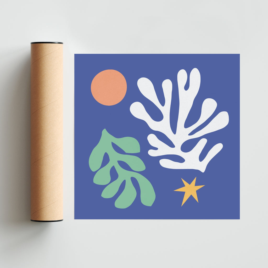 Flores matisse 6 - Cuadrado solo print