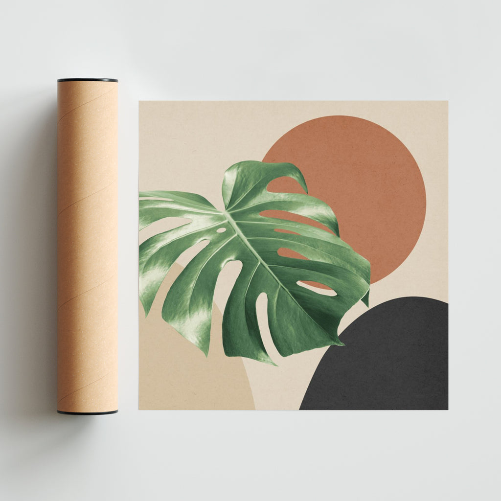 Collage botánico 4 - Cuadrado solo print