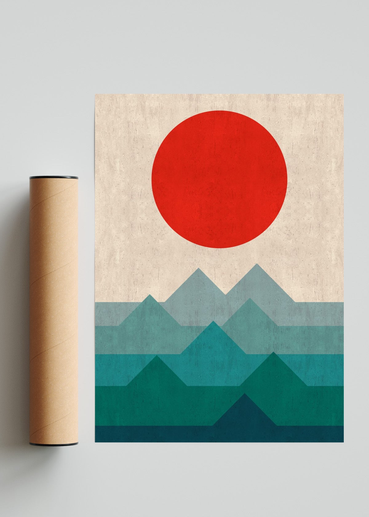 Paisaje geométrico 2 - Retrato solo print