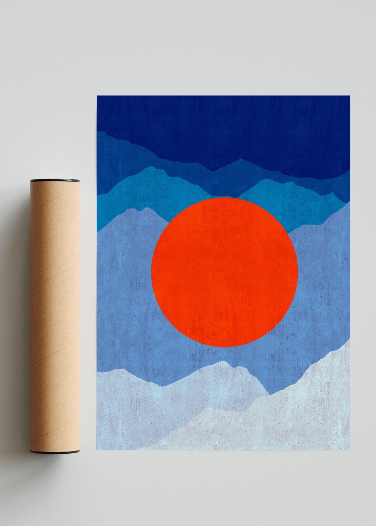 Paisaje geométrico 3 - Retrato solo print