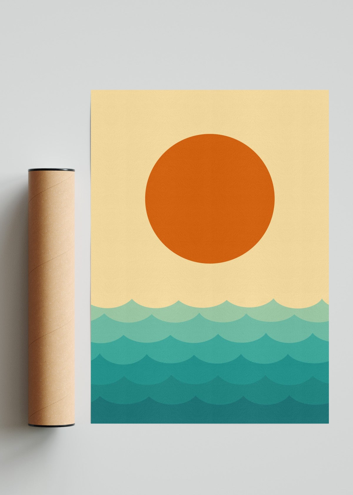 Paisaje geométrico 4 - Retrato solo print