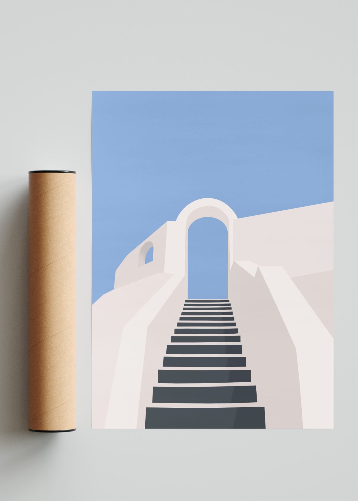 Santorini 1 - Retrato solo print