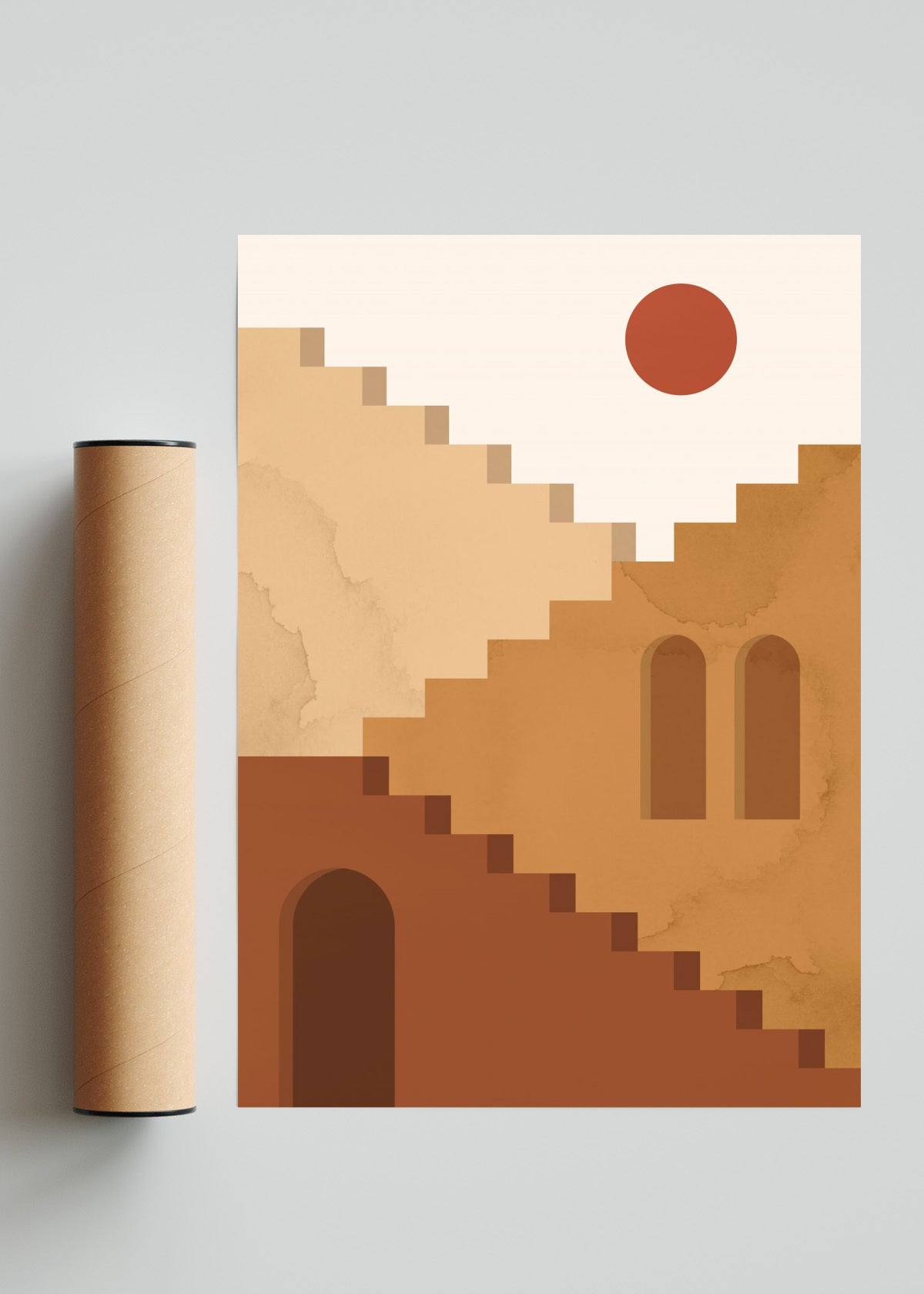 Santorini 2 - Retrato solo print