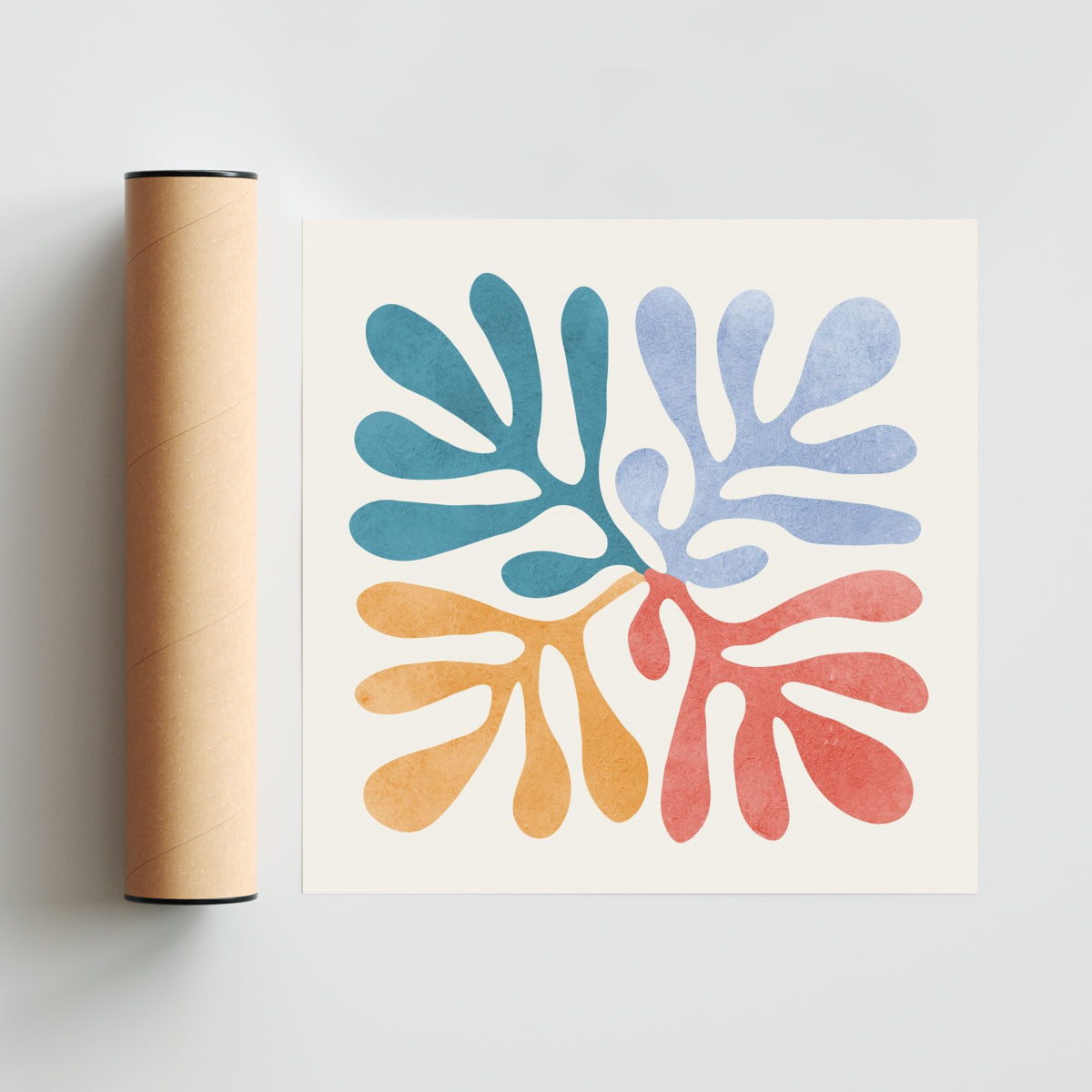 Flores matisse 7 - Cuadrado solo print