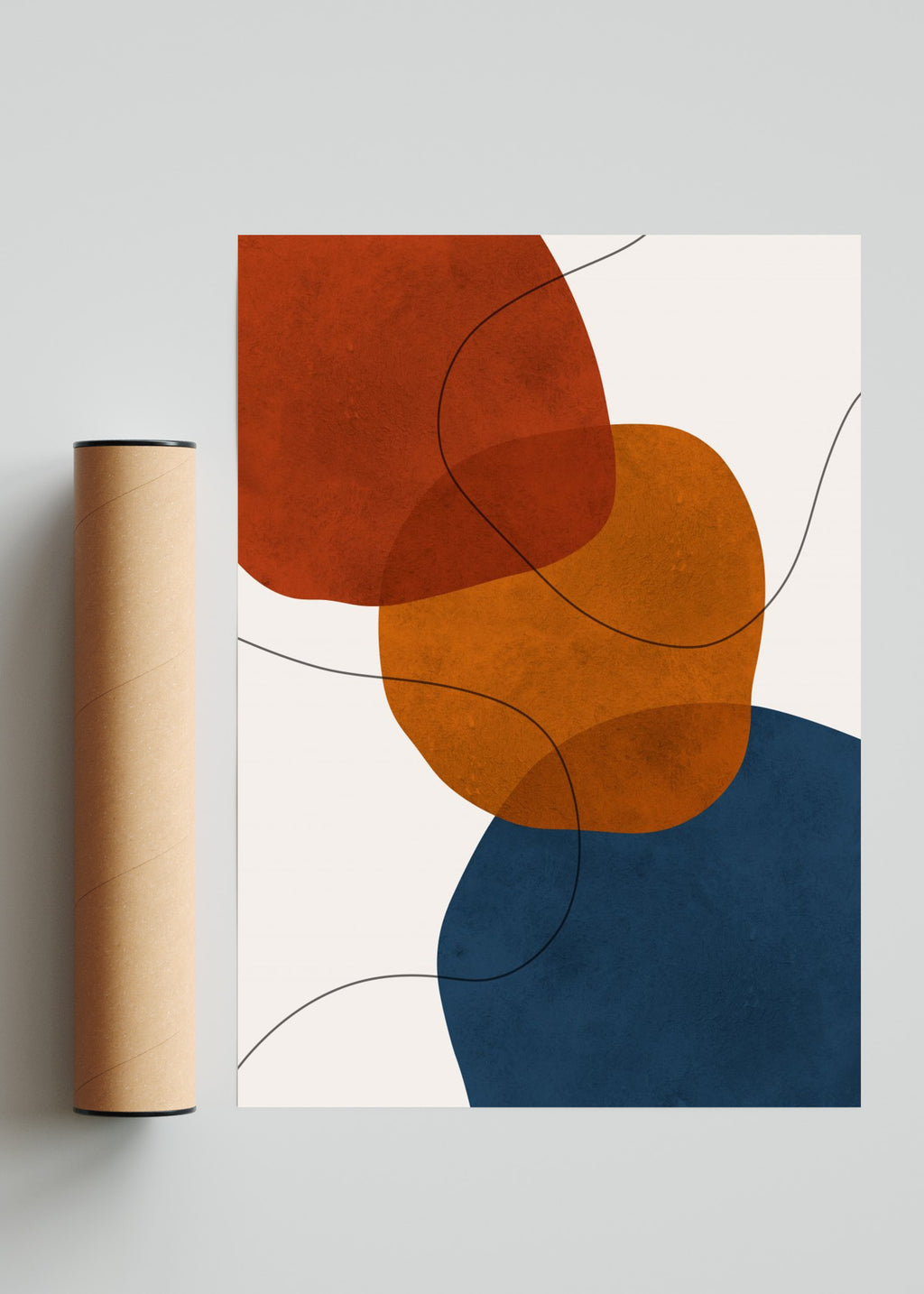 Bohemio abstracto 12 - Retrato solo print
