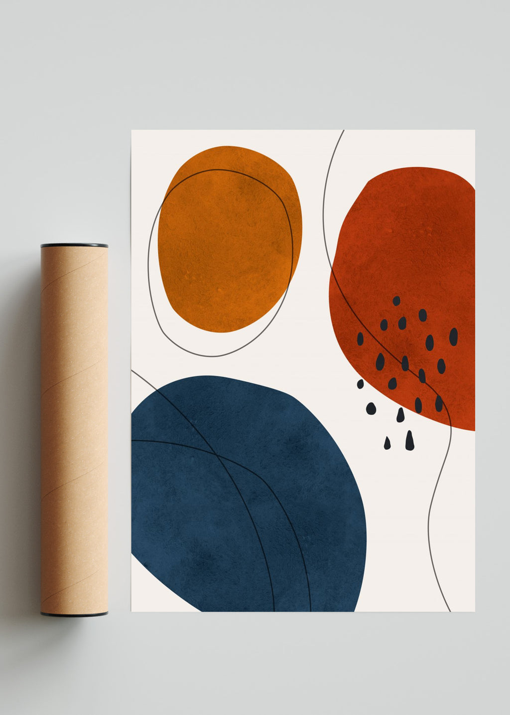 Bohemio abstracto 13 - Retrato solo print