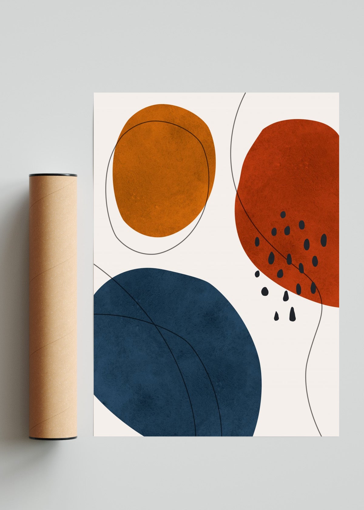 Bohemio abstracto 13 - Retrato solo print