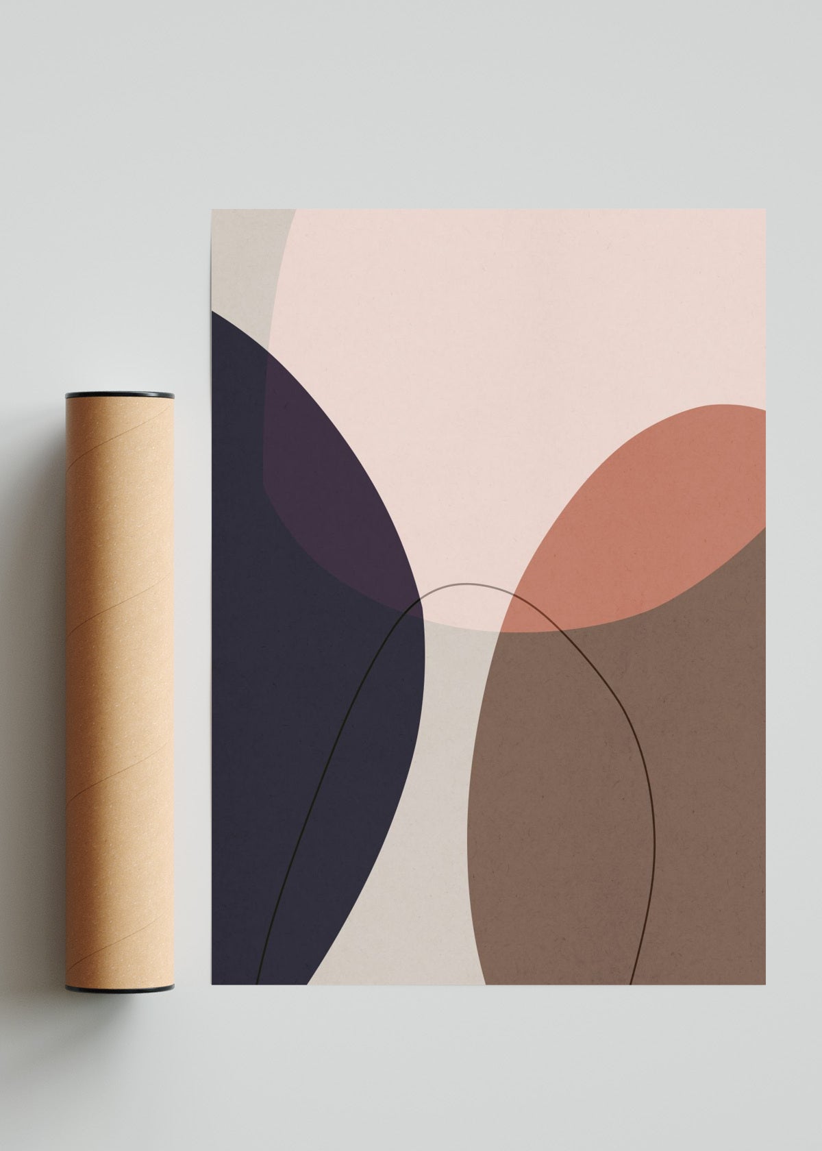 Bohemio abstracto 15 - Retrato solo print