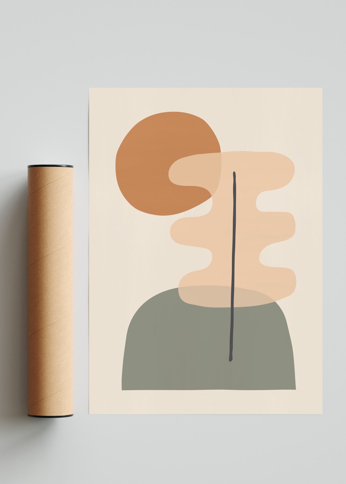 Formas organicas 4 - Retrato solo print