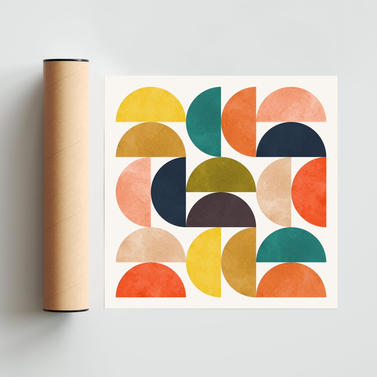 Arte circular 7 - Cuadrado solo print