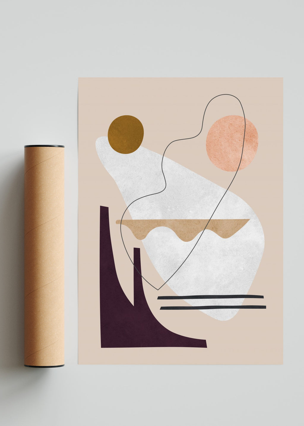 Formas organicas 6 - Retrato solo print