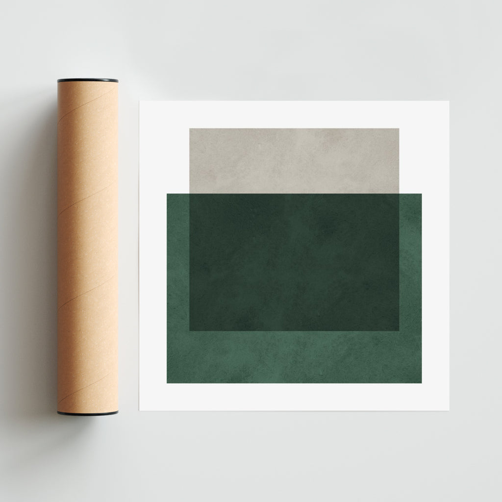 Contraste geométrico V - Cuadrado solo print