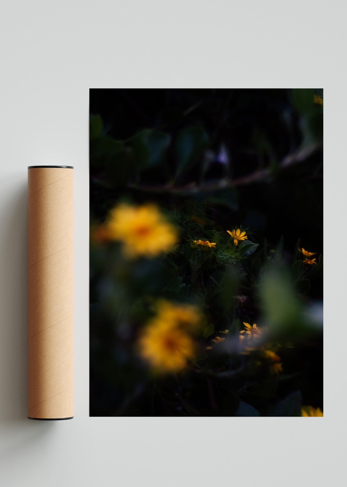 Flores amarillas - Retrato solo print
