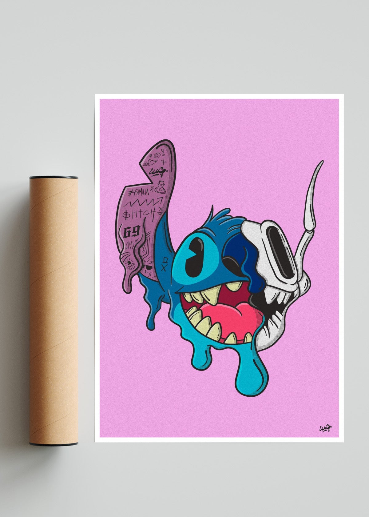 MONSTRUO CHORREANTE - Retrato solo print